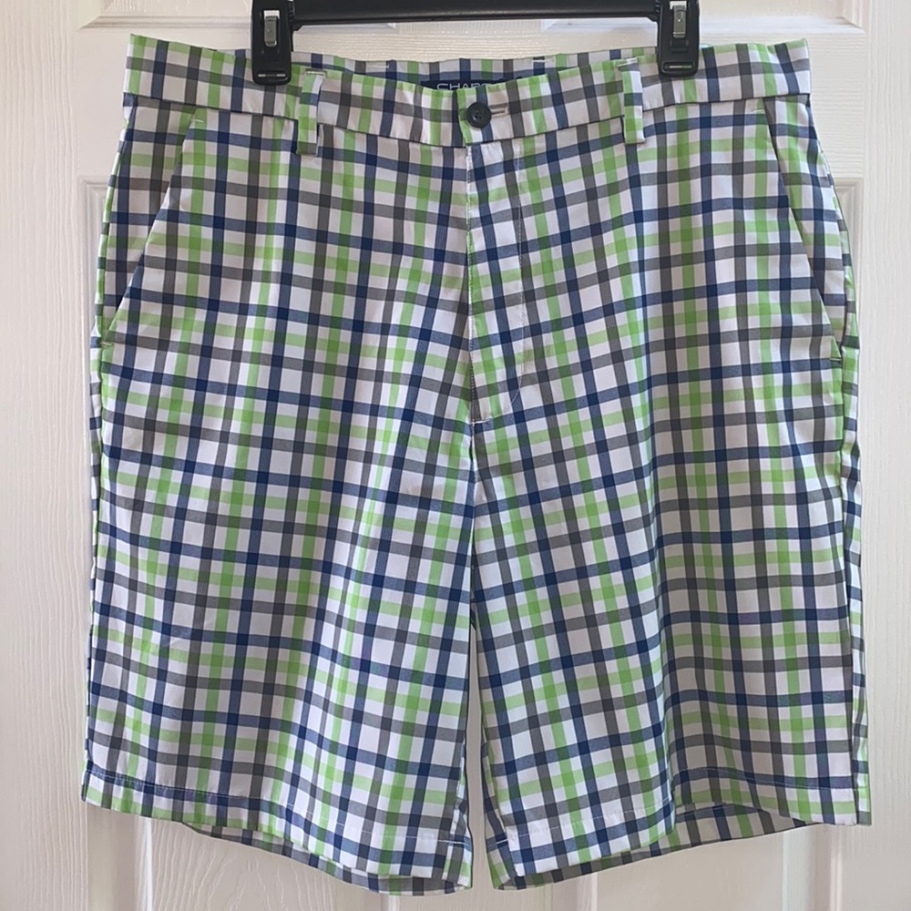 CHAPS GOLF 78 Plaid Shorts. Mens. Size 36